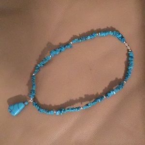 Turquoise Nugget Necklace with Turquoise Pendant